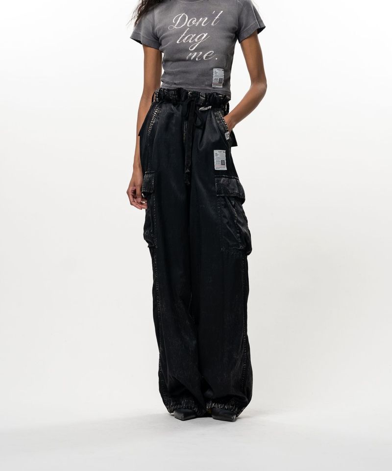 Satin Cargo Pants