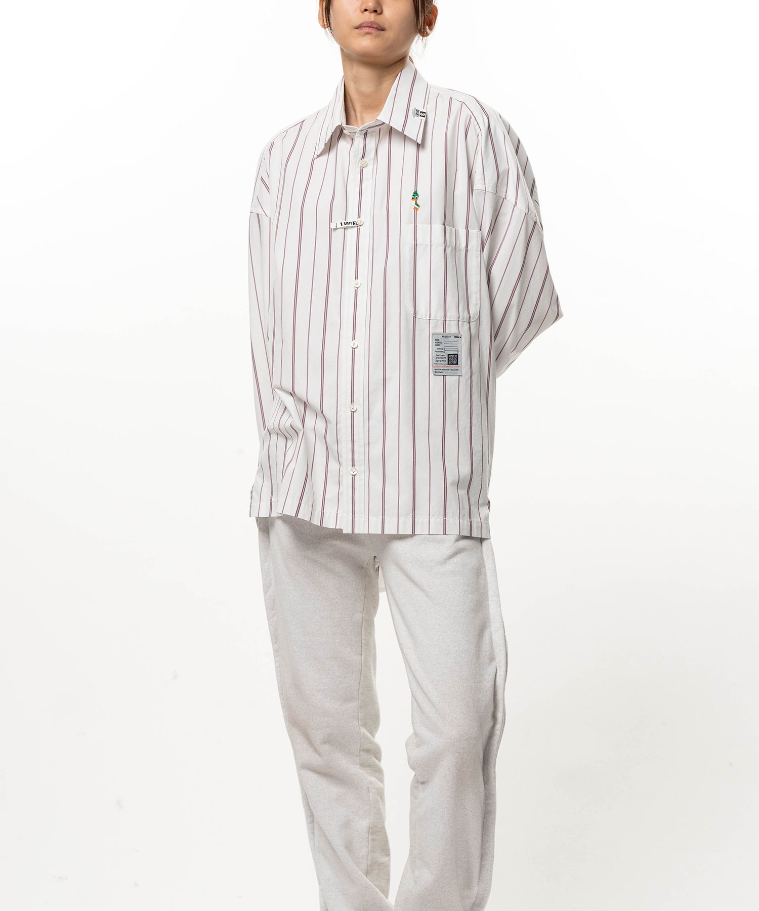 Leon Embroidery Stripe Shirt
