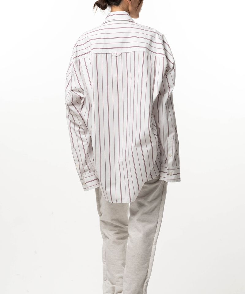Leon Embroidery Stripe Shirt