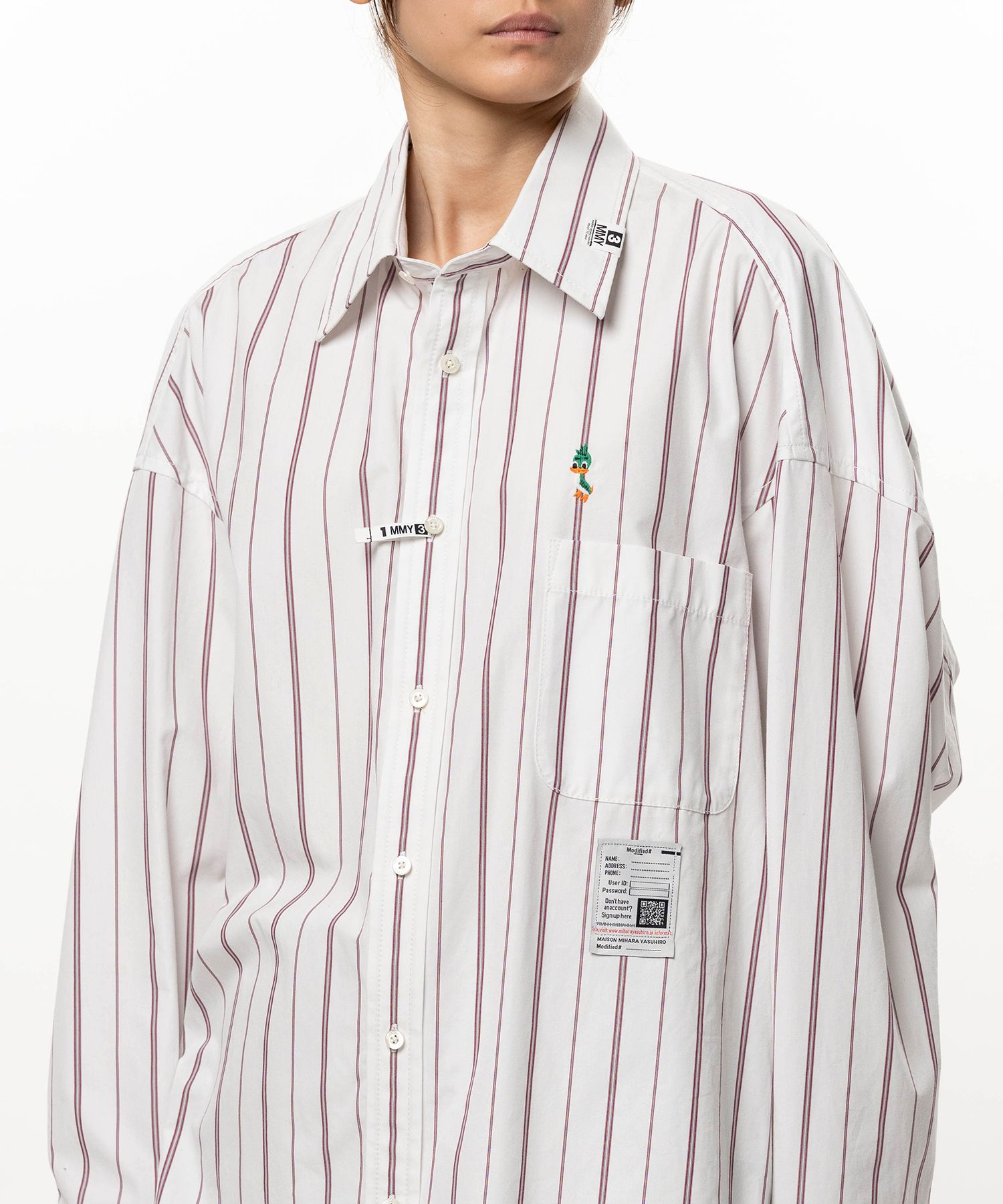 Leon Embroidery Stripe Shirt
