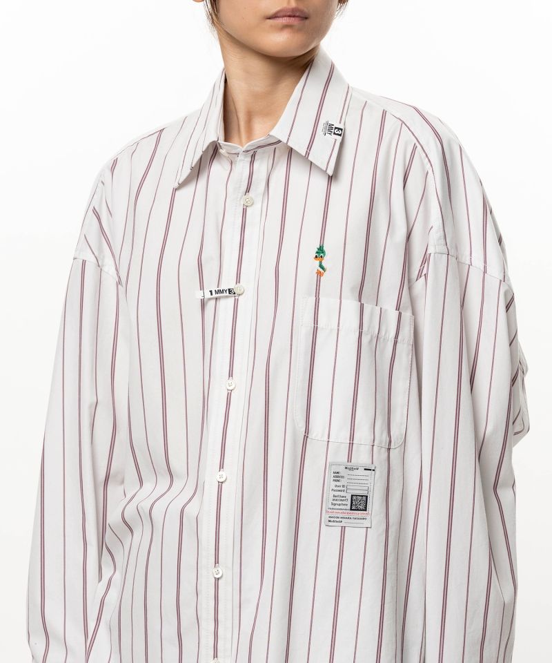 Leon Embroidery Stripe Shirt