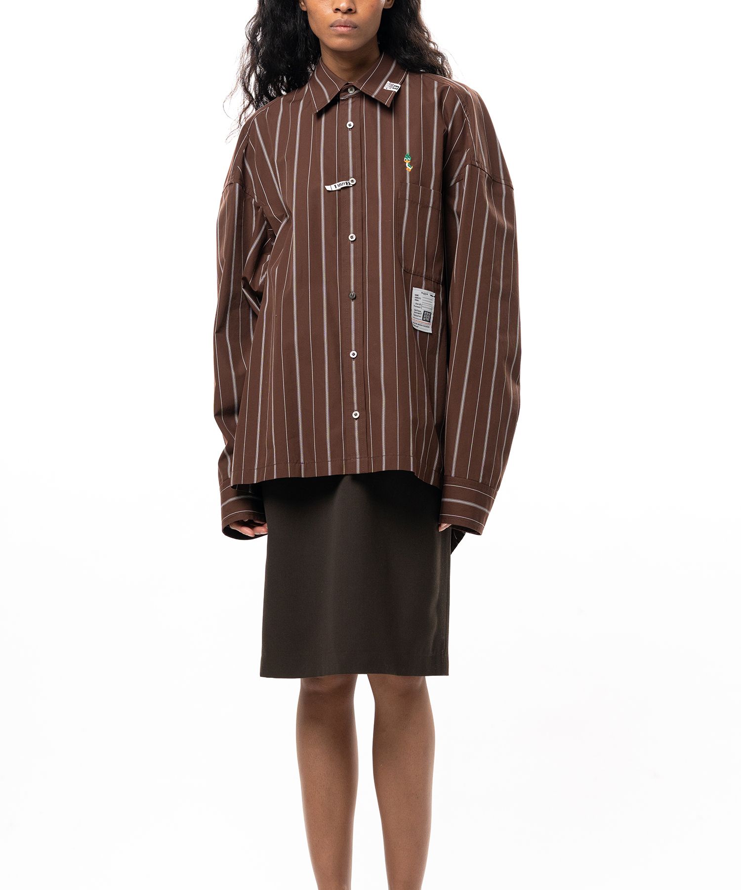 Leon Embroidery Stripe Shirt