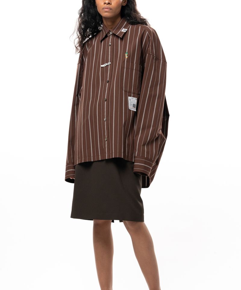 Leon Embroidery Stripe Shirt