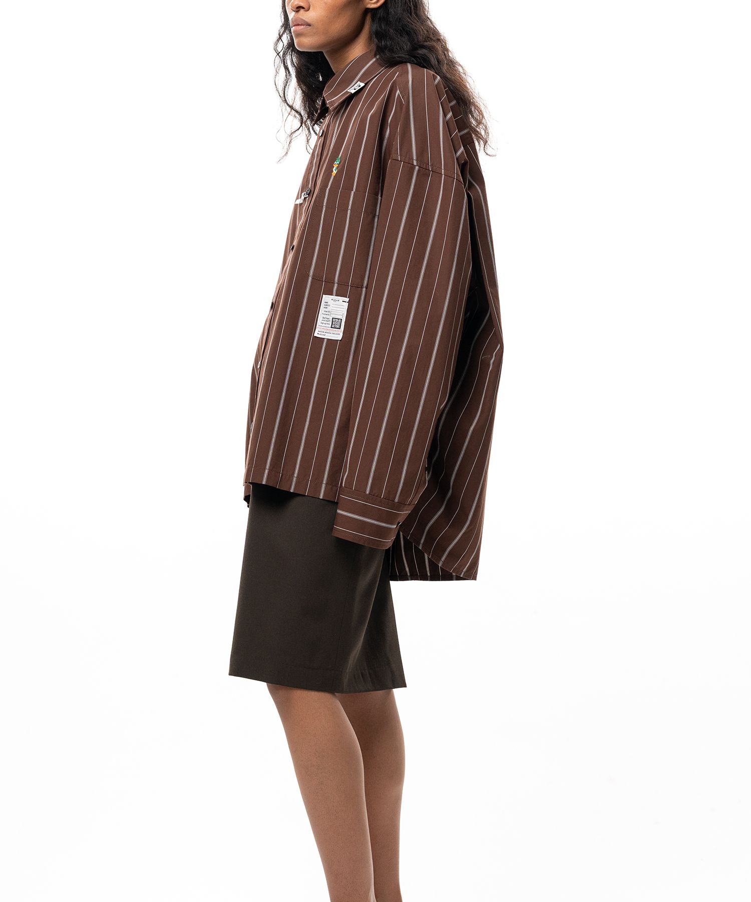 Leon Embroidery Stripe Shirt