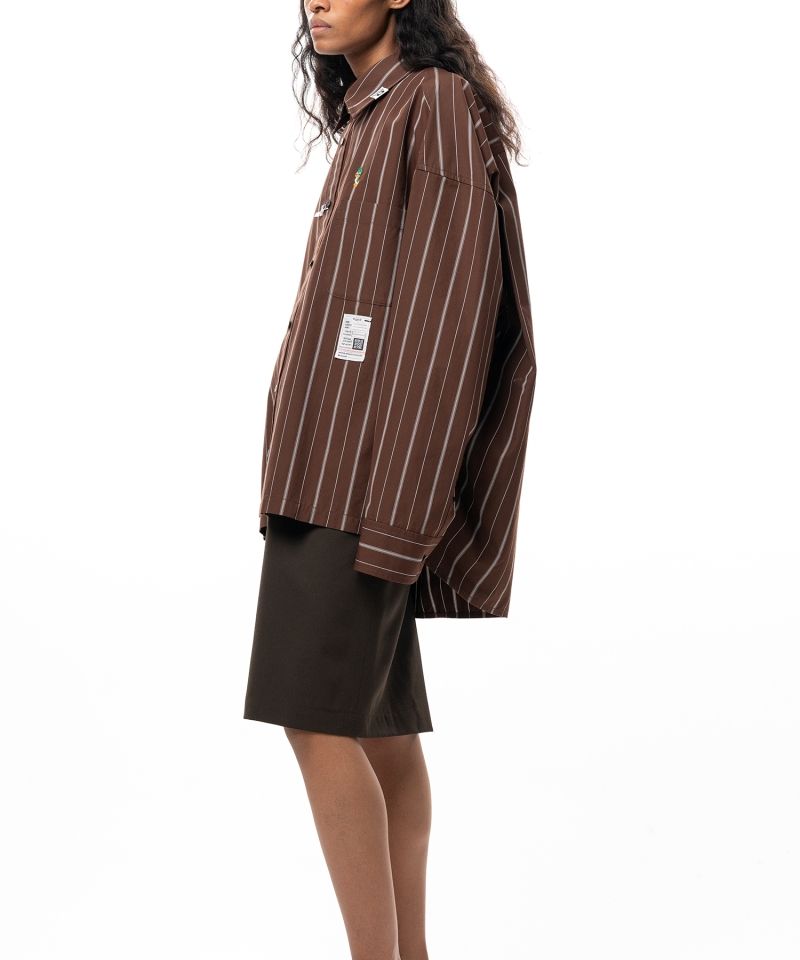 Leon Embroidery Stripe Shirt