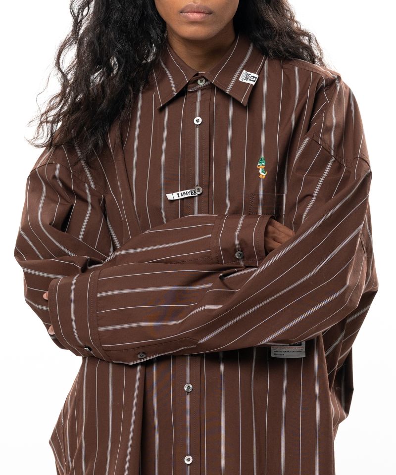 Leon Embroidery Stripe Shirt