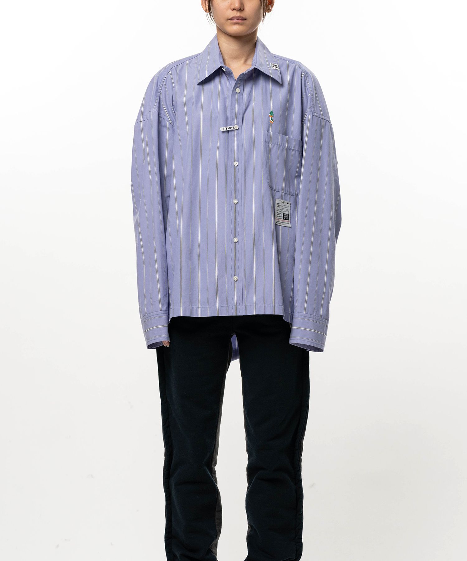 Leon Embroidery Stripe Shirt