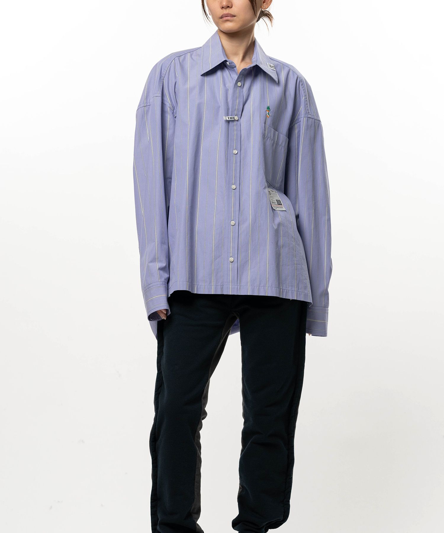 Leon Embroidery Stripe Shirt