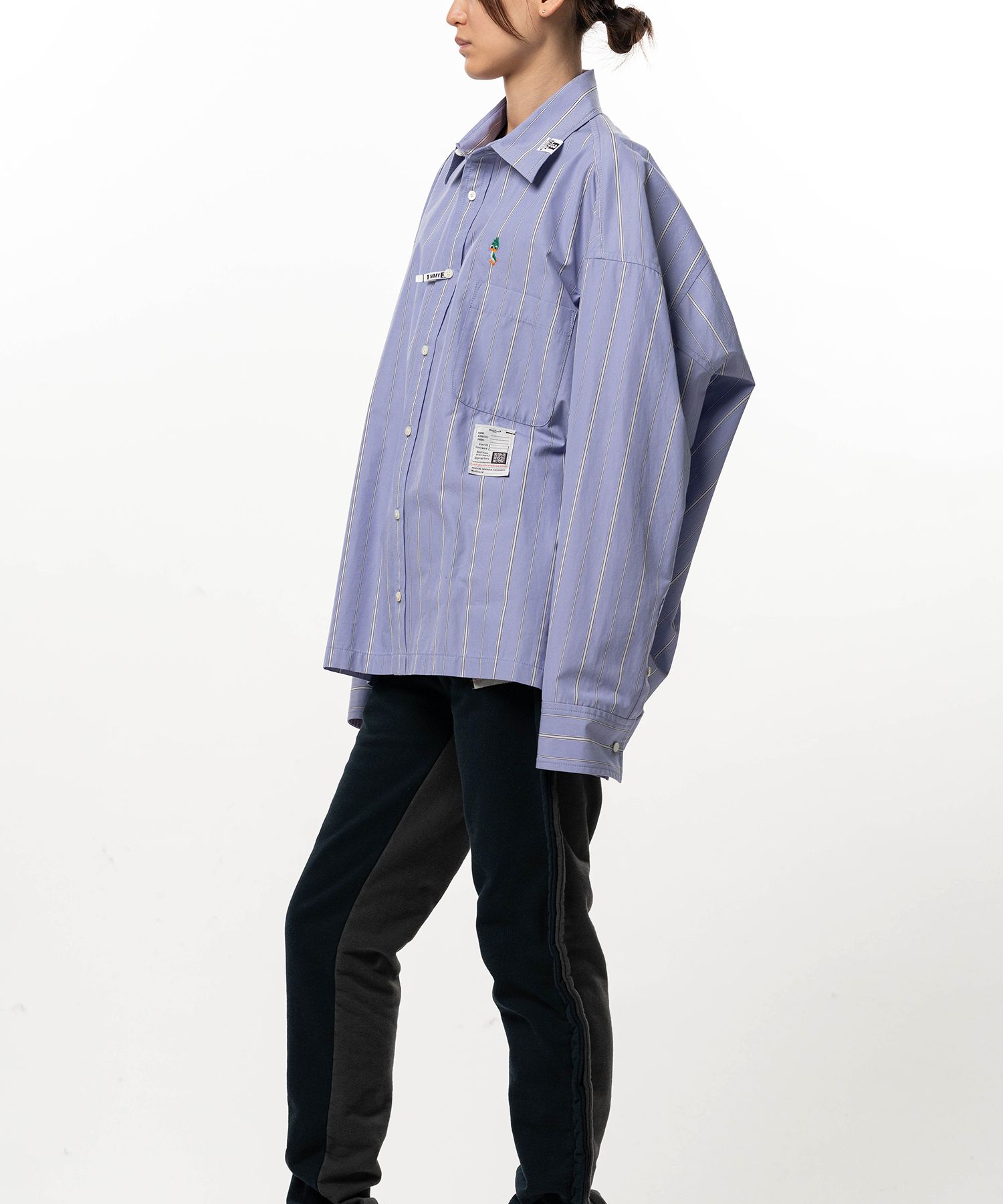 Leon Embroidery Stripe Shirt