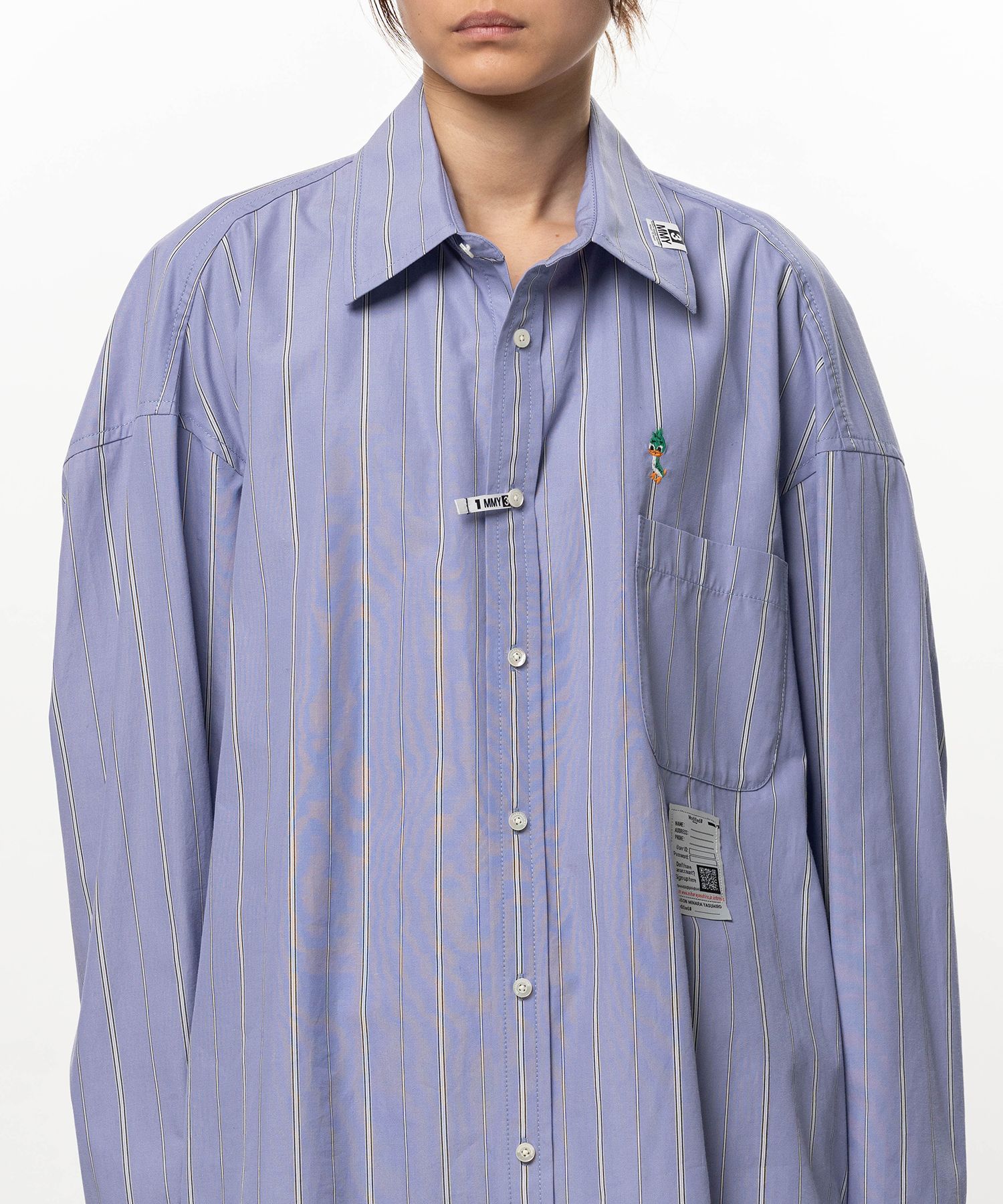 Leon Embroidery Stripe Shirt