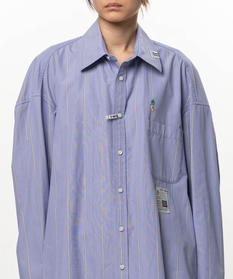 Leon Embroidery Stripe Shirt