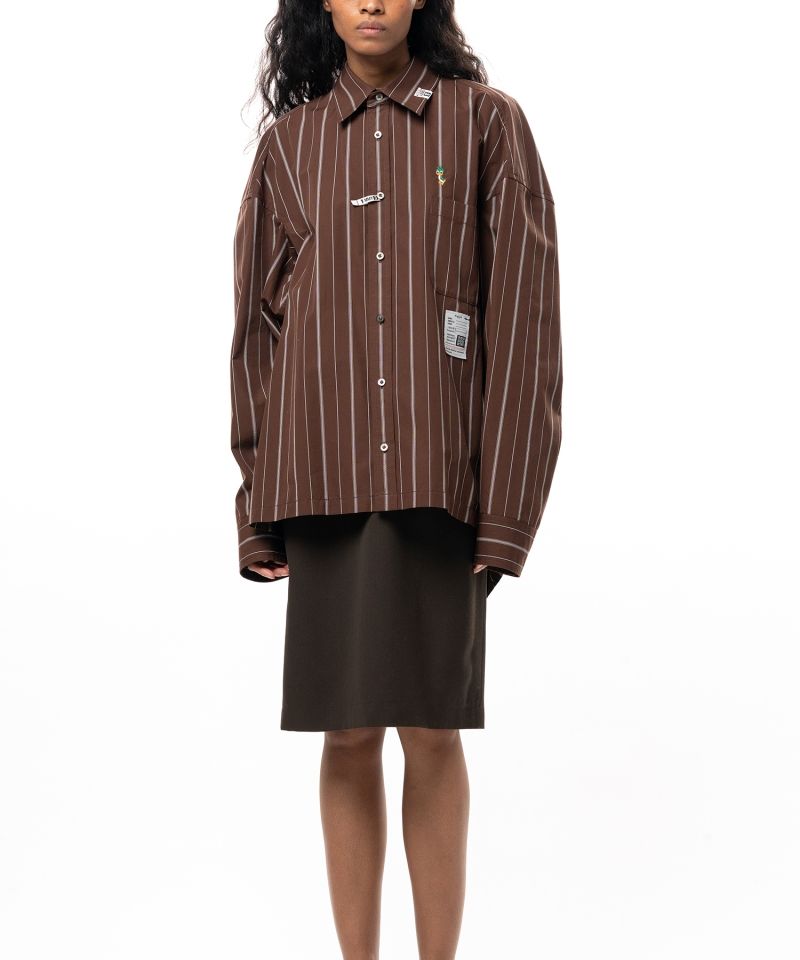 Leon Embroidery Stripe Shirt