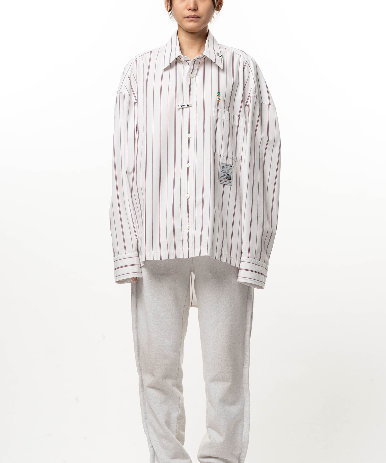 Leon Embroidery Stripe Shirt