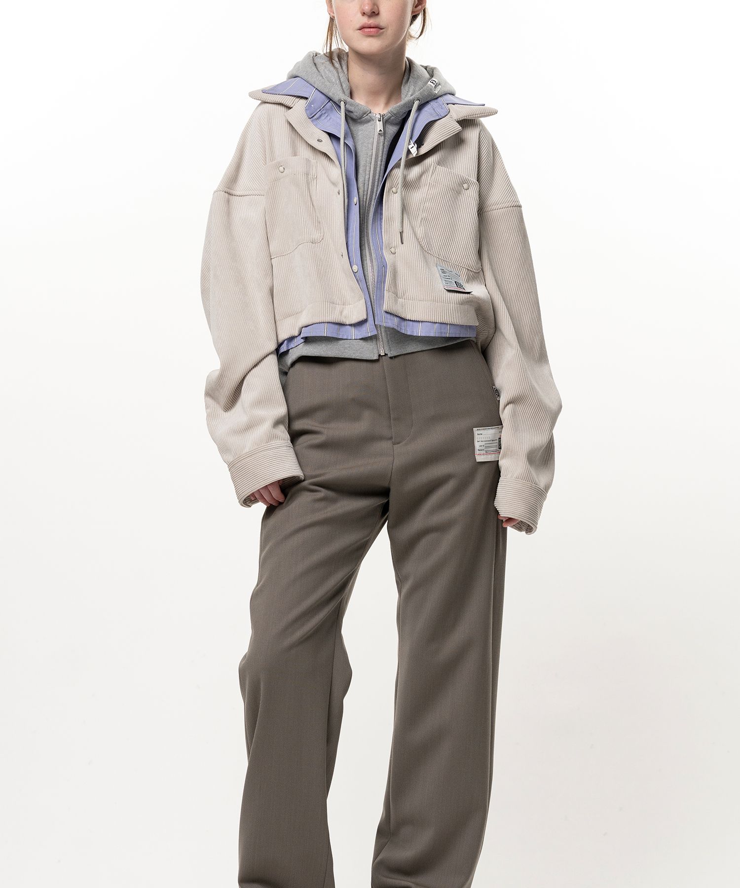 Cropped Triple Layered Shirt