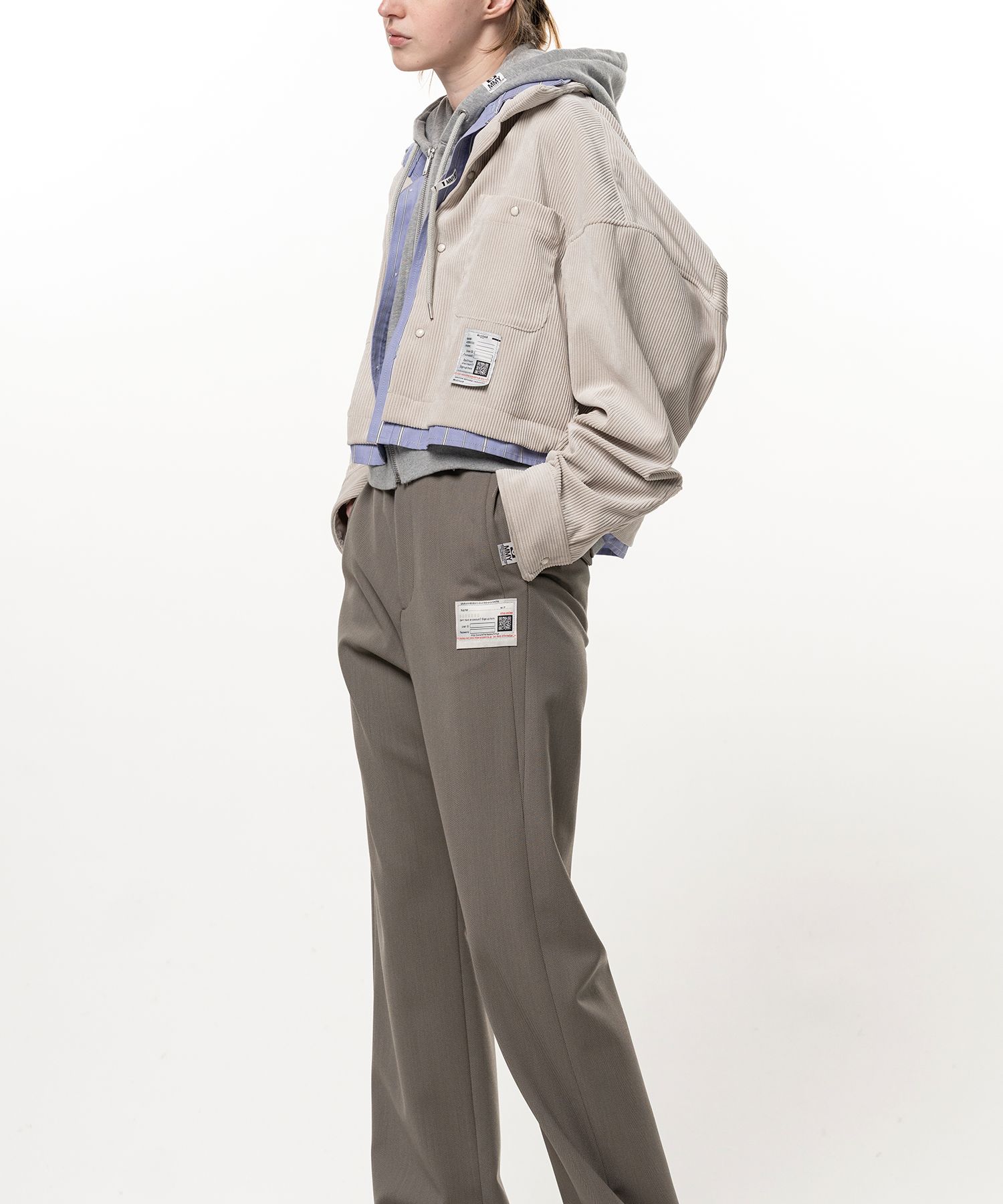 Cropped Triple Layered Shirt