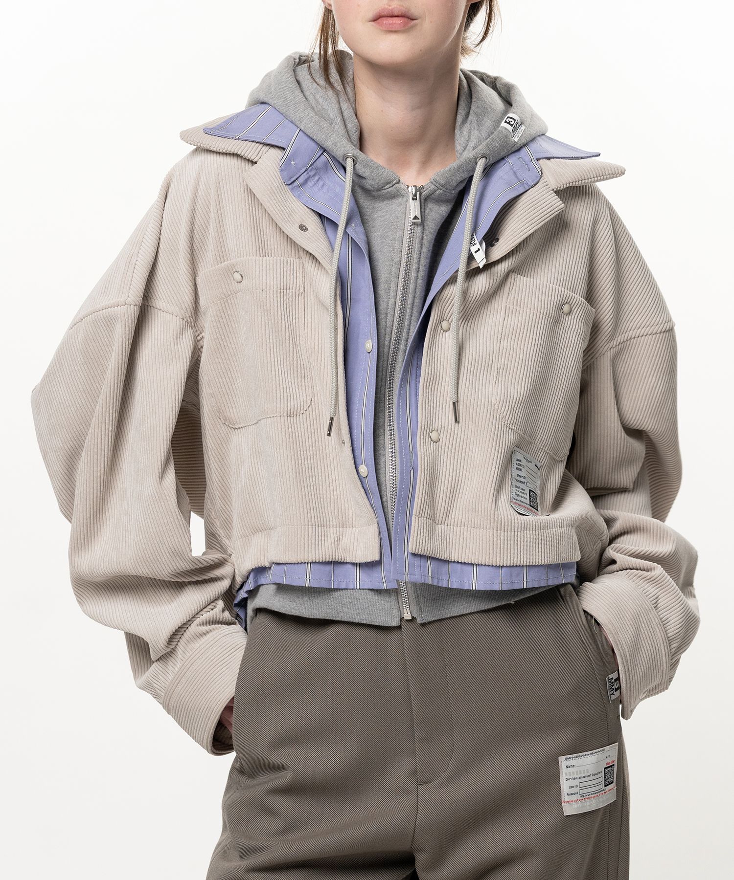 Cropped Triple Layered Shirt