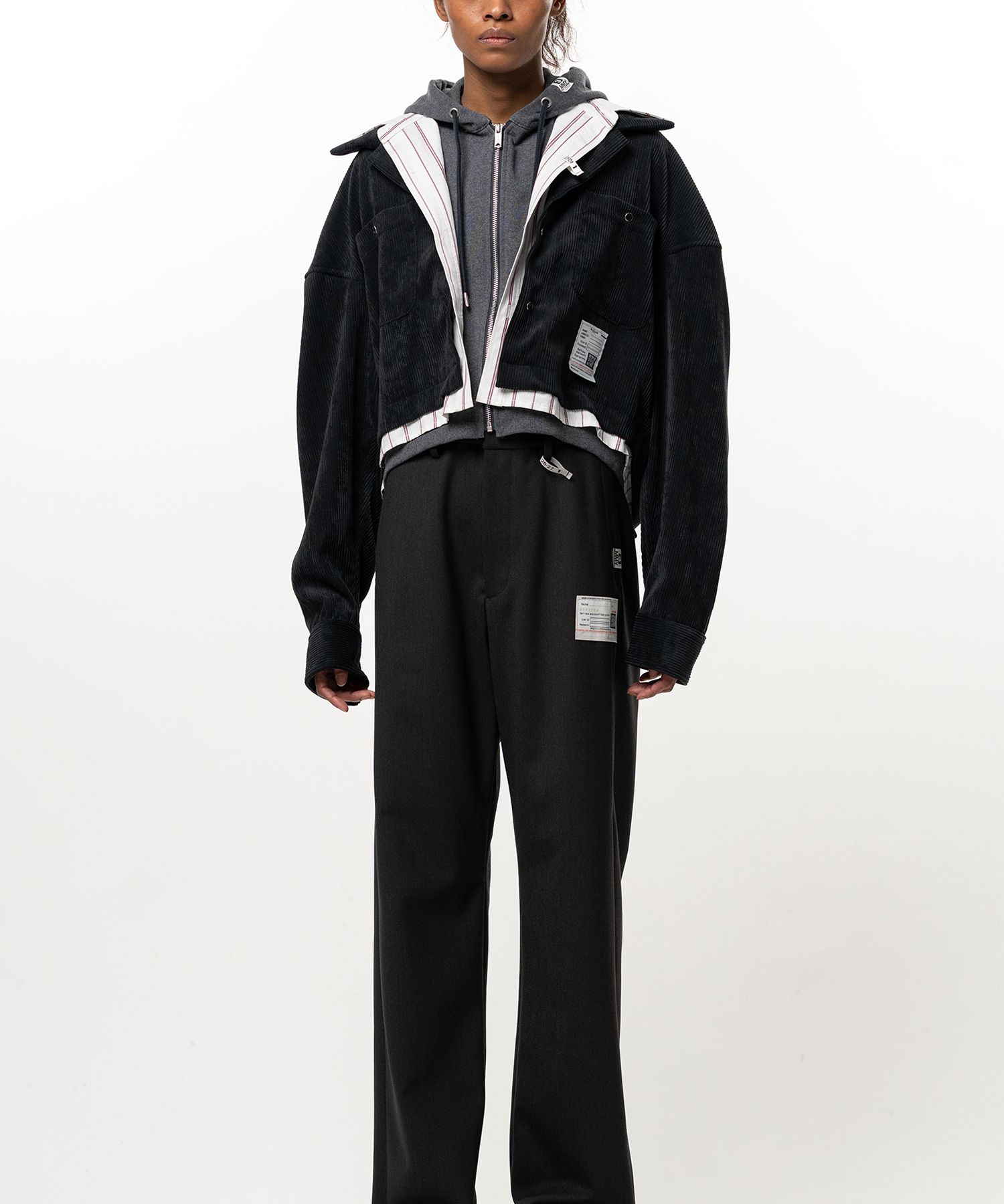 Cropped Triple Layered Shirt