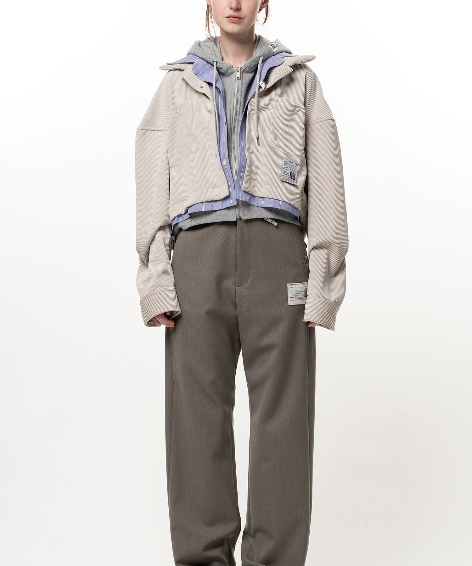 Cropped Triple Layered Shirt