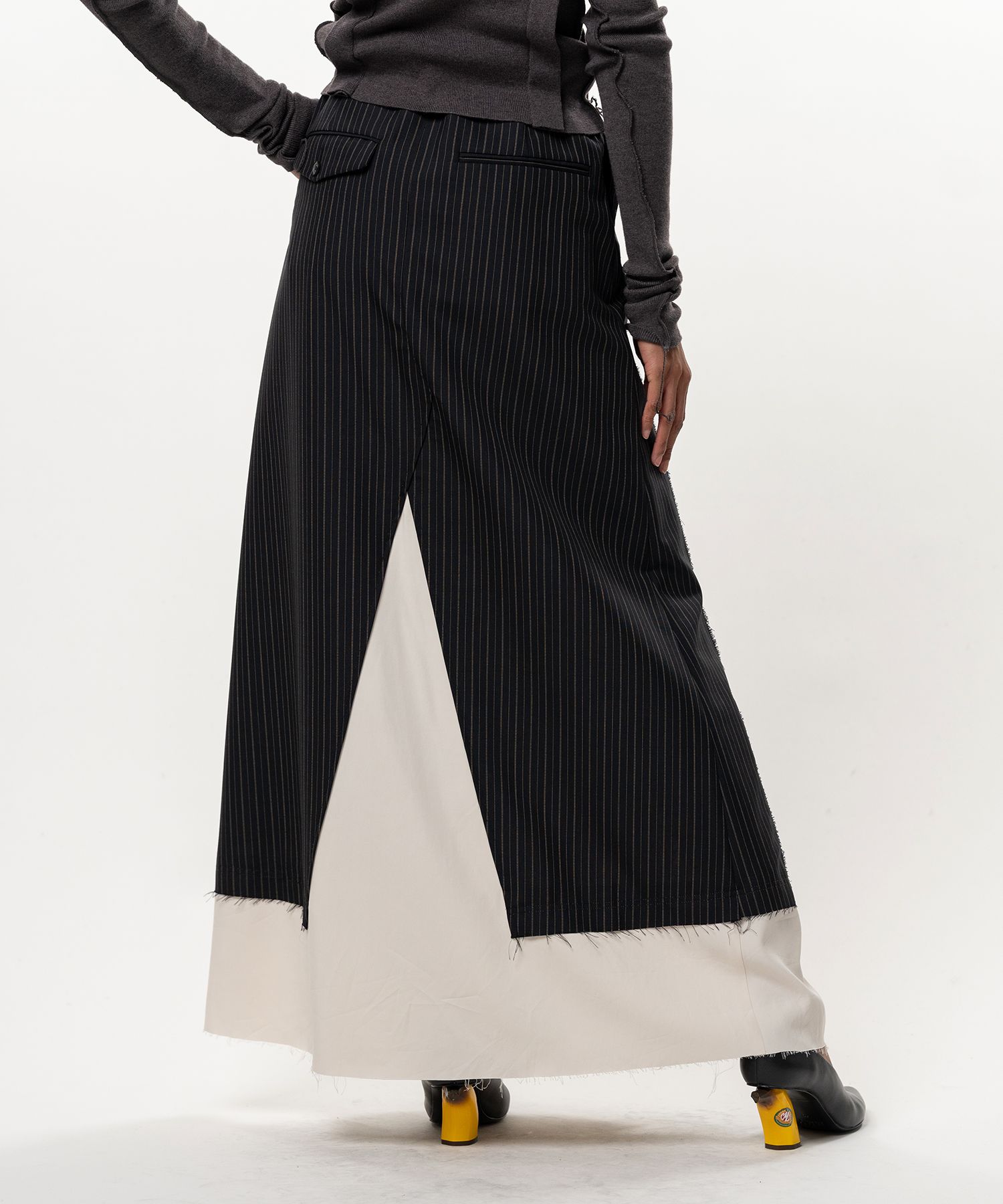 Wool Pants Combined Skirt