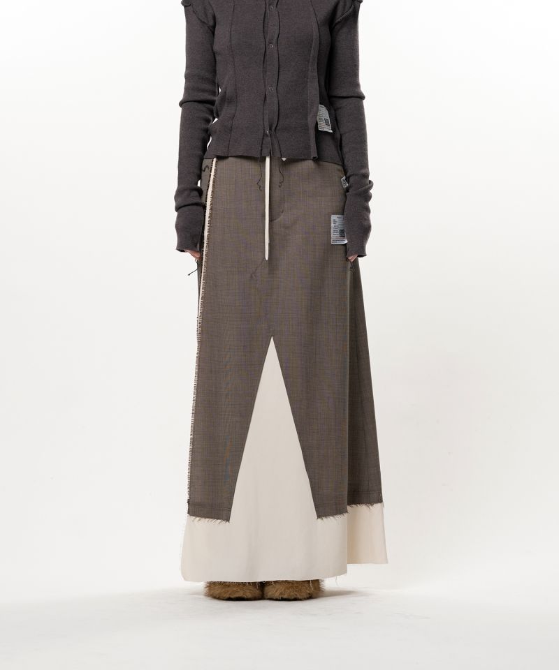 Wool Pants Combined Skirt