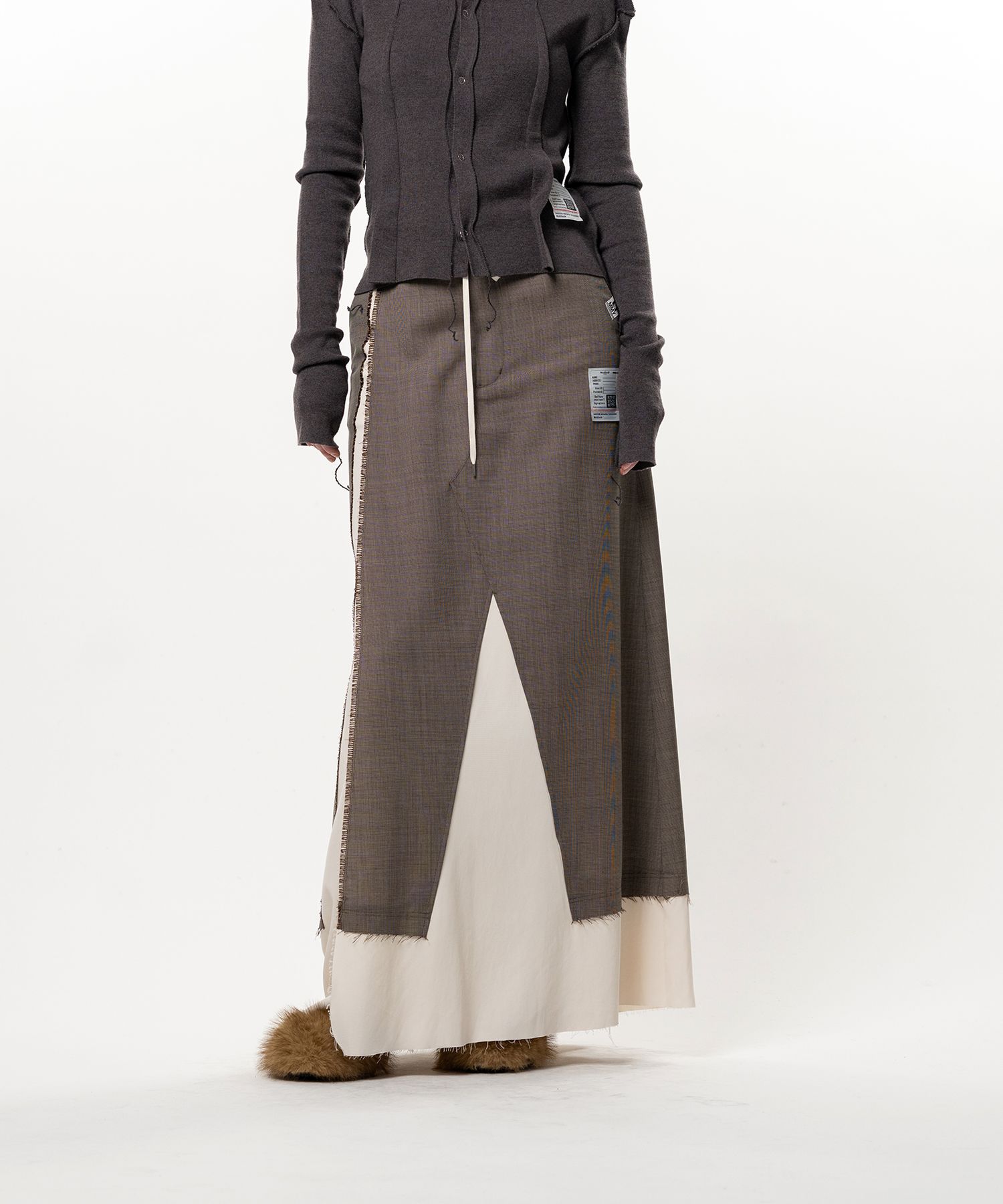 Wool Pants Combined Skirt