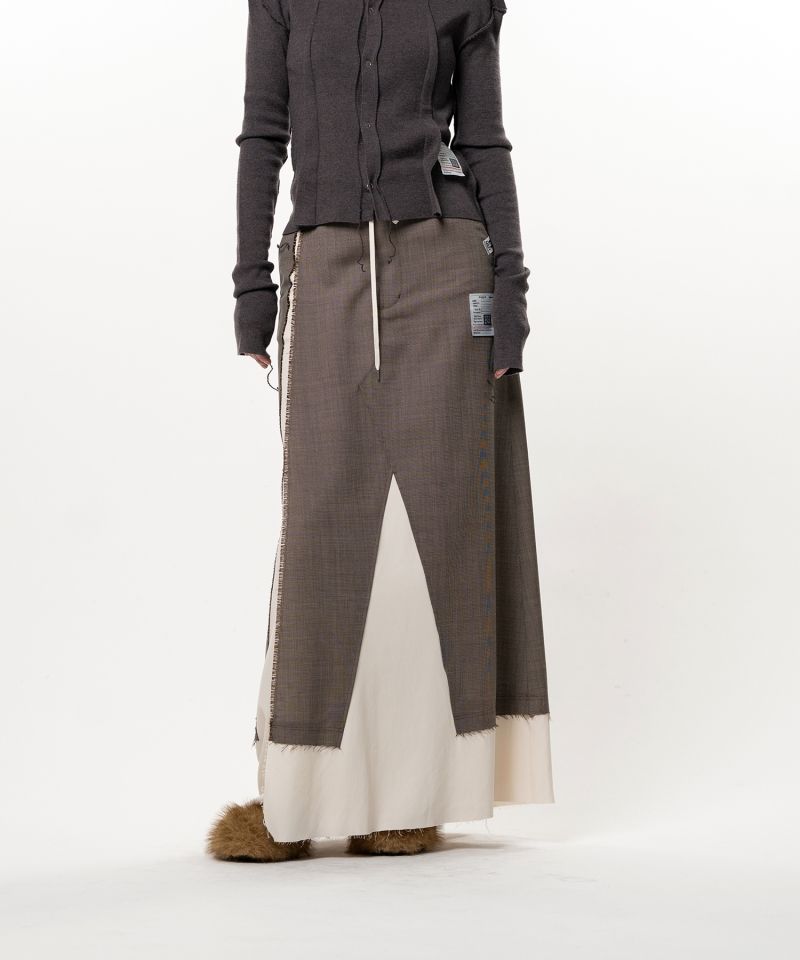Wool Pants Combined Skirt