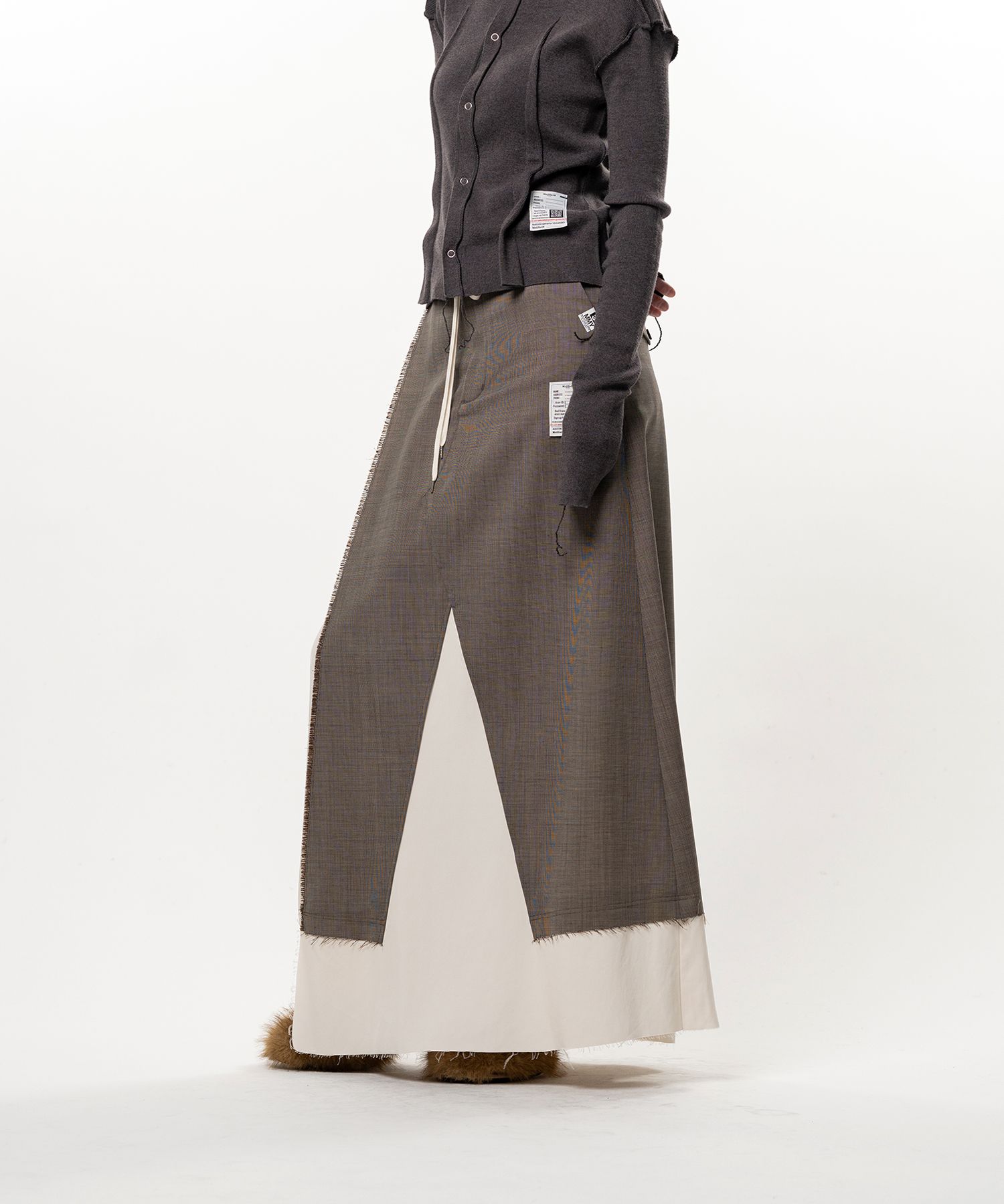 Wool Pants Combined Skirt