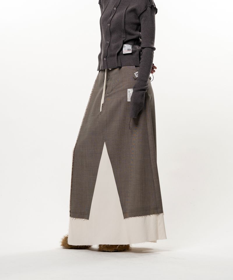 Wool Pants Combined Skirt
