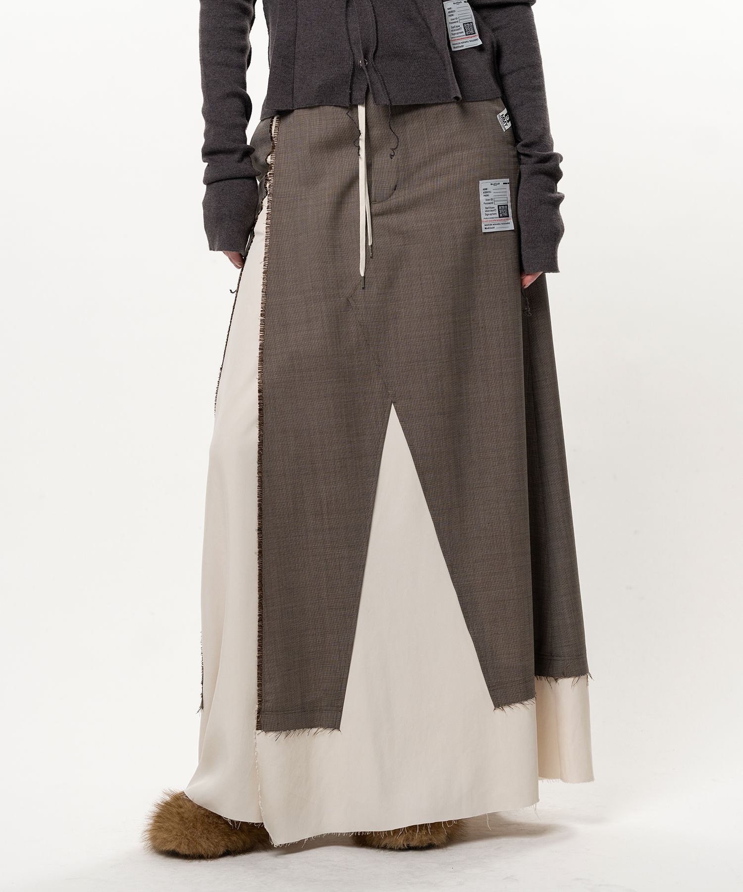Wool Pants Combined Skirt