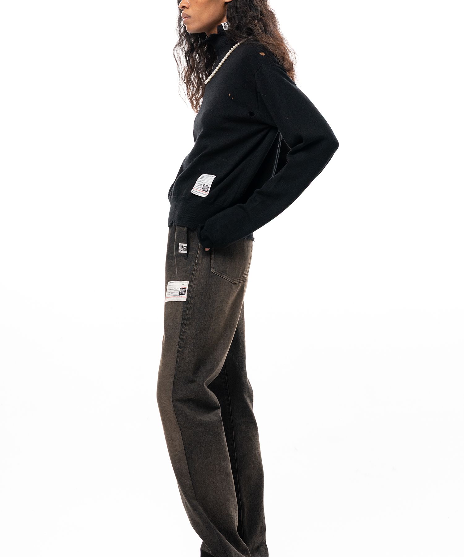 Pearl Distressed Knit Sweater