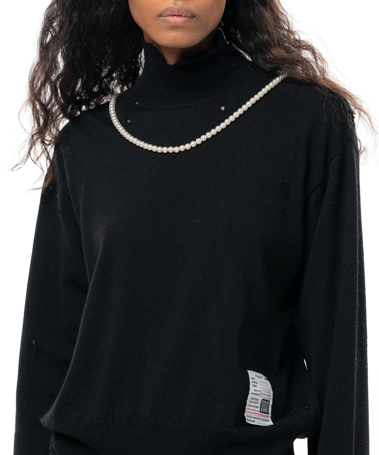 Pearl Distressed Knit Sweater