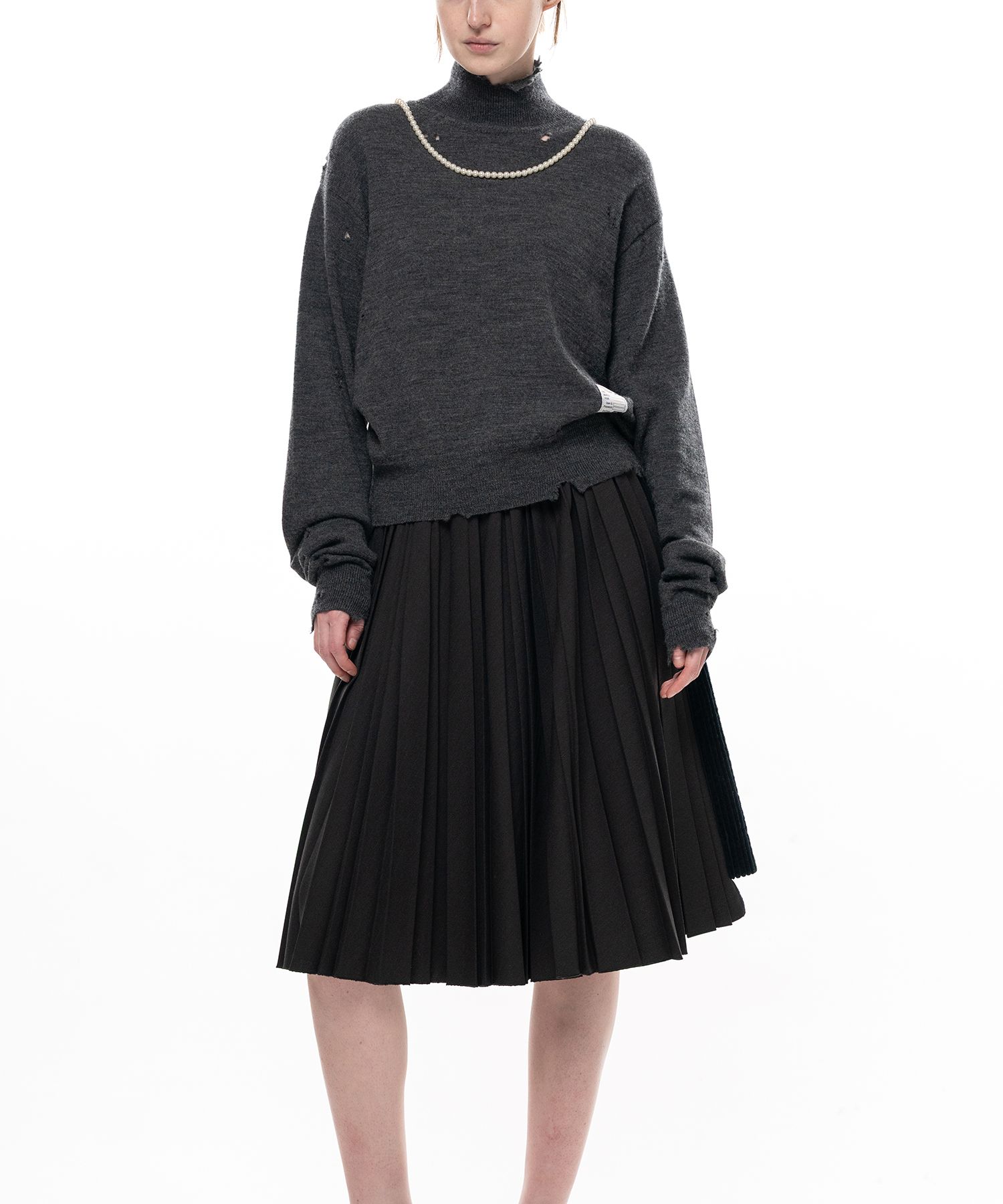 Pearl Distressed Knit Sweater