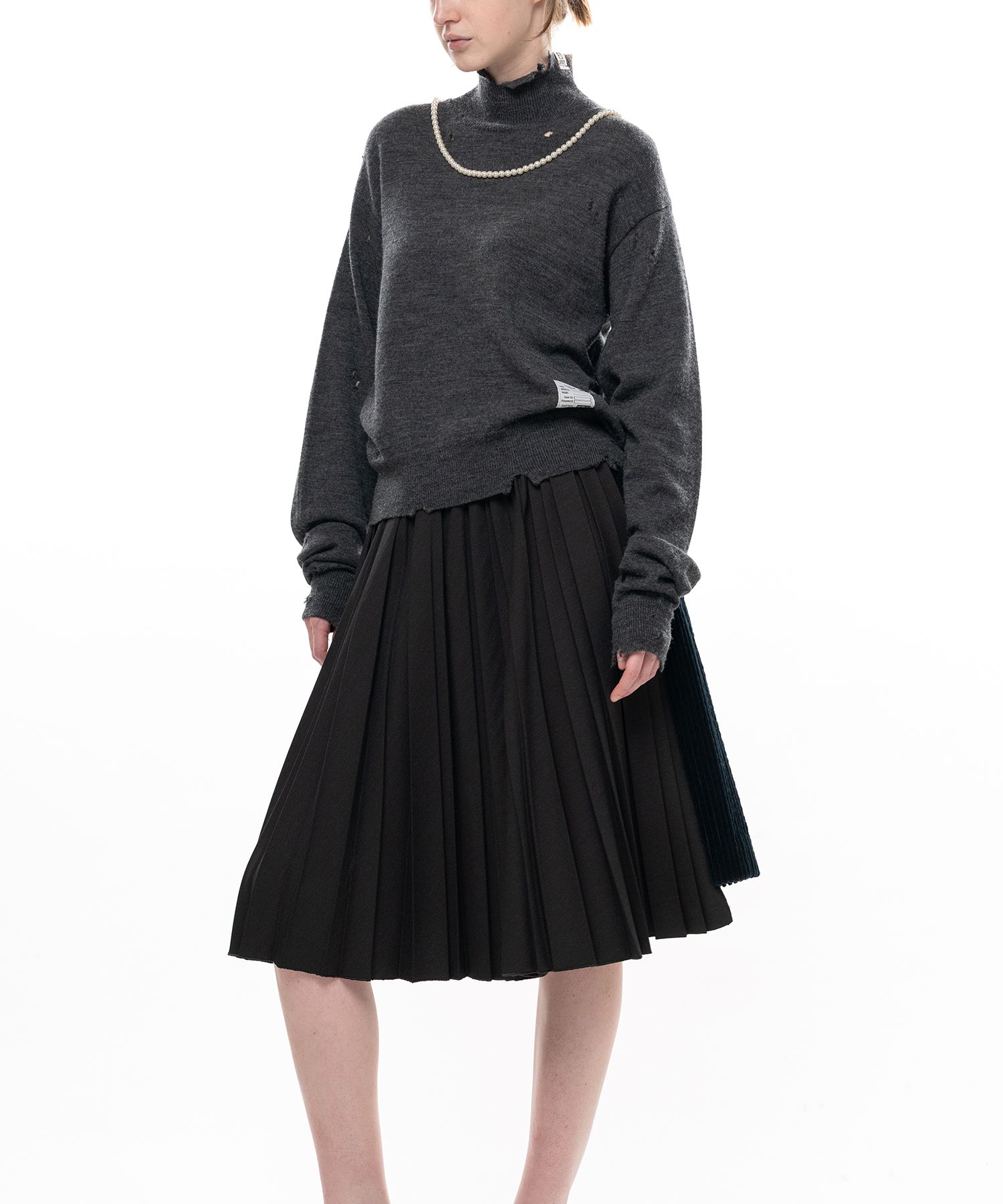 Pearl Distressed Knit Sweater