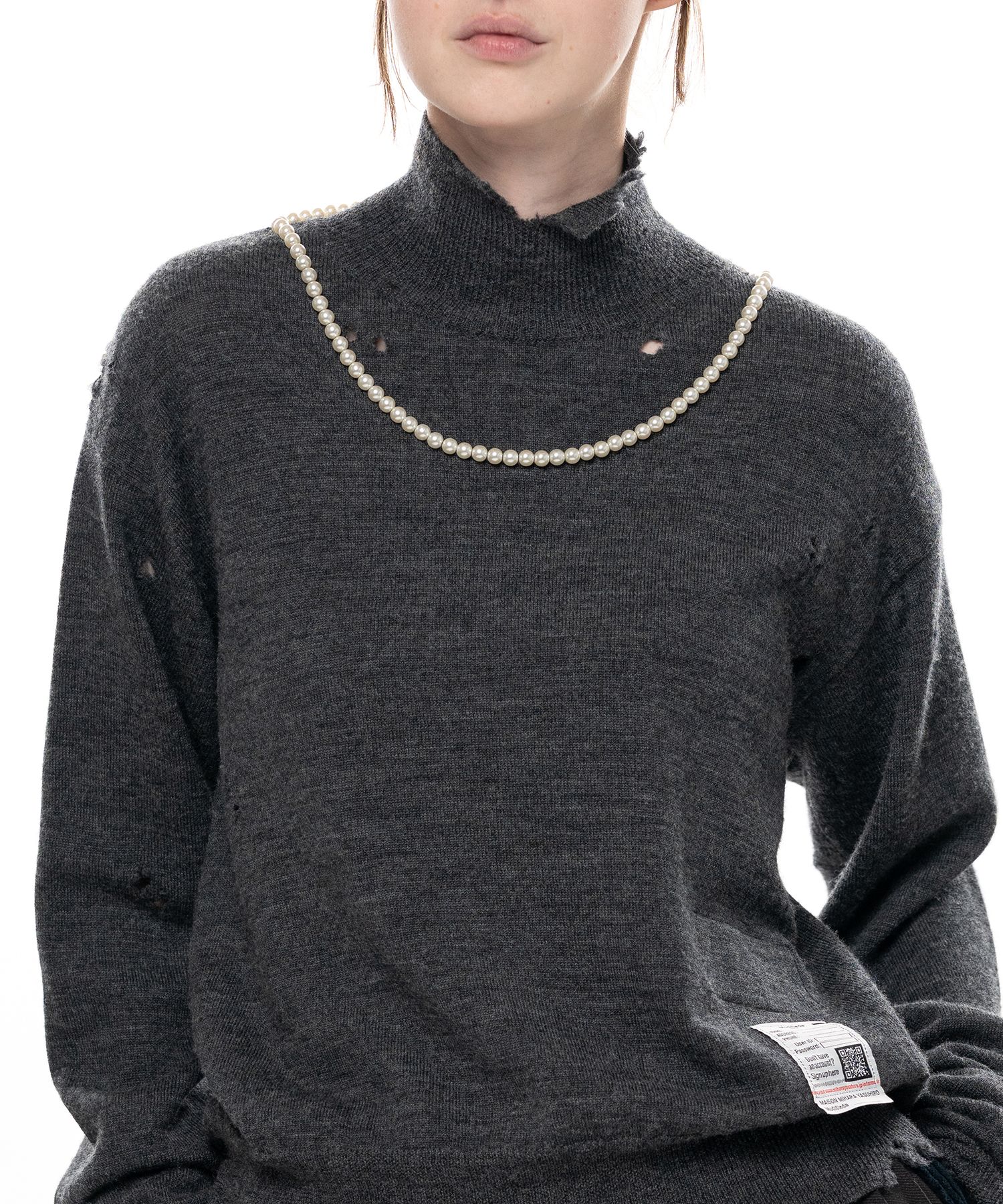 Pearl Distressed Knit Sweater