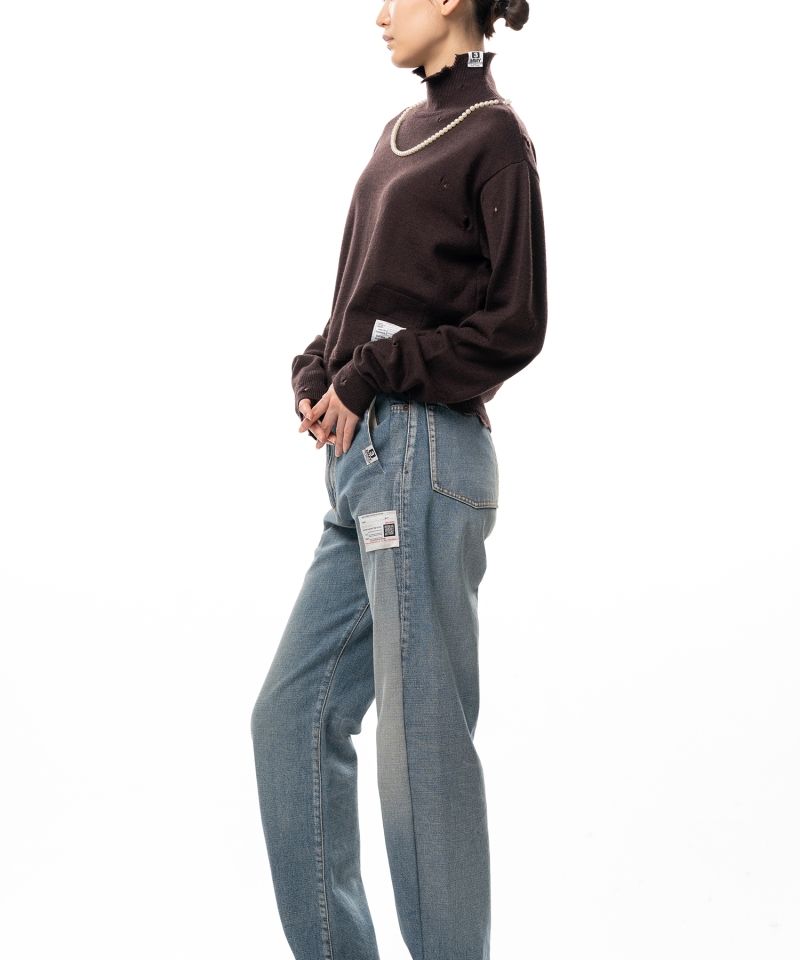 Pearl Distressed Knit Sweater