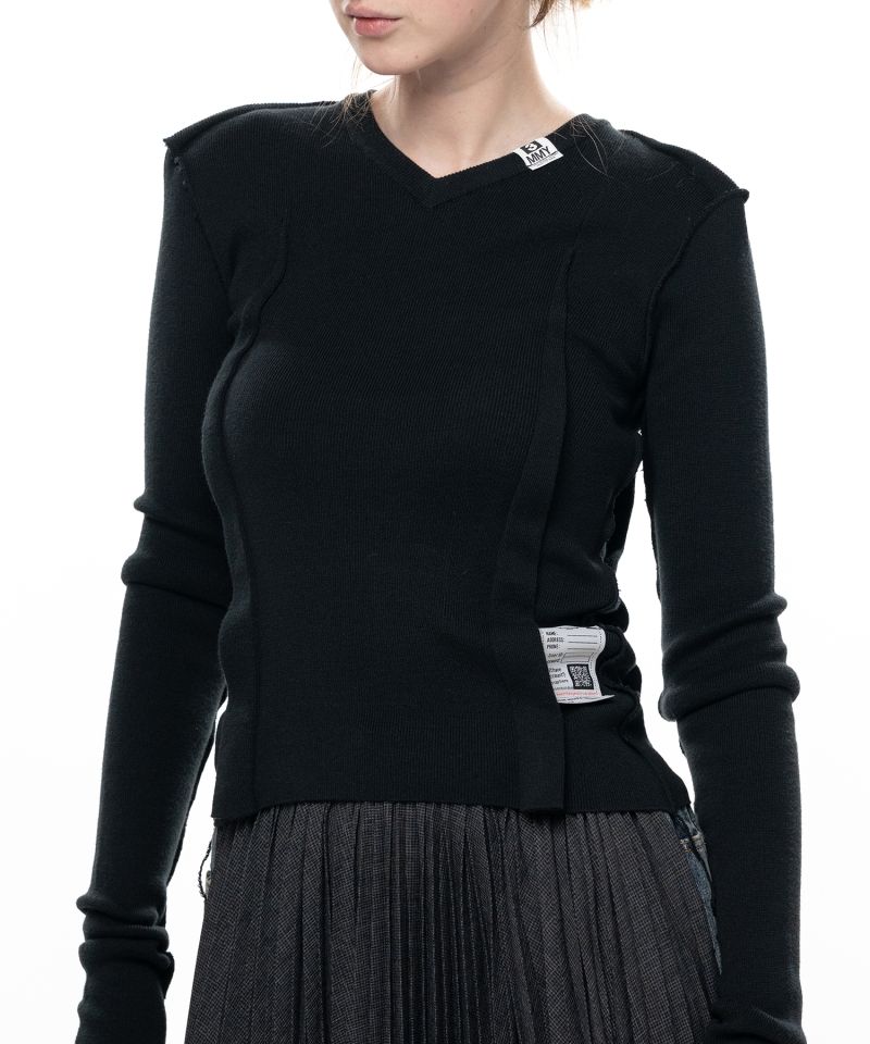 Inside-Out Knit Sweater