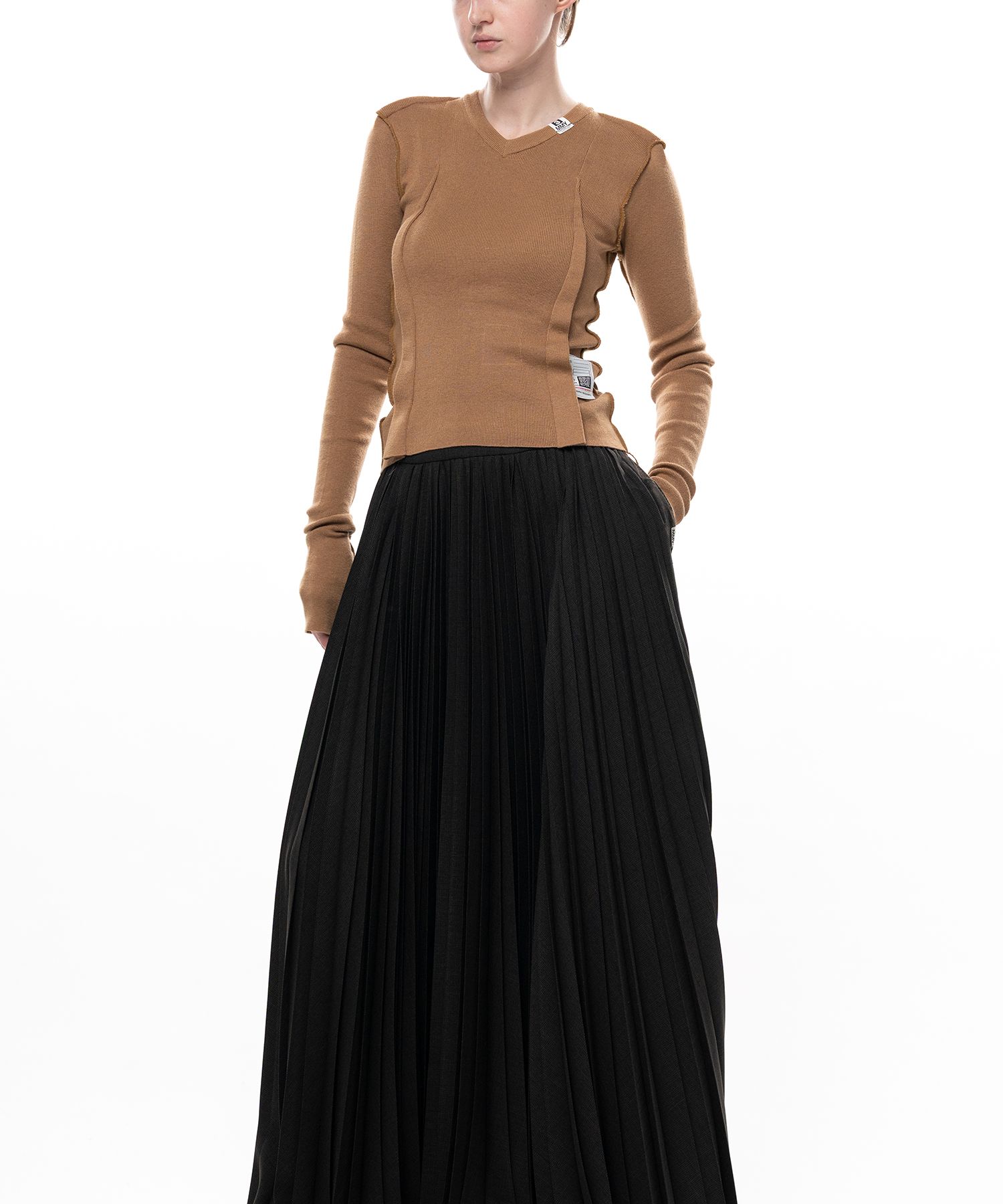 Inside-Out Knit Sweater