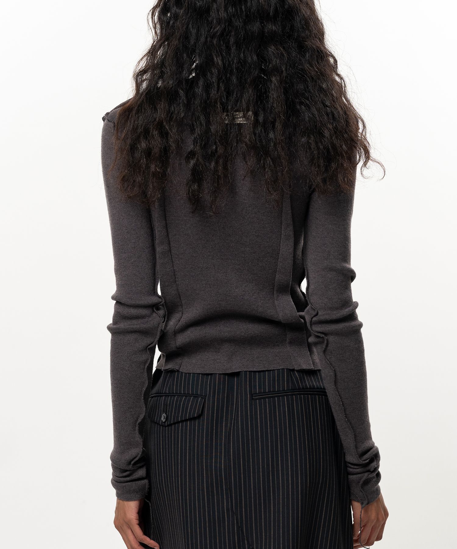 Inside-Out Knit Sweater