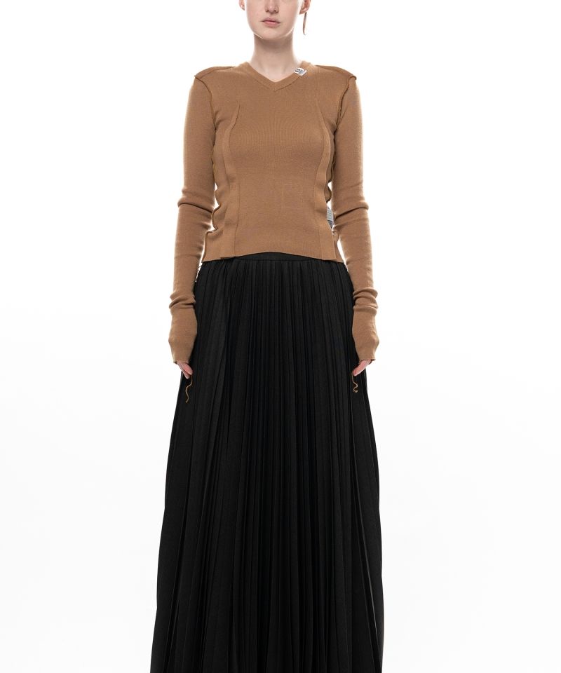 Inside-Out Knit Sweater