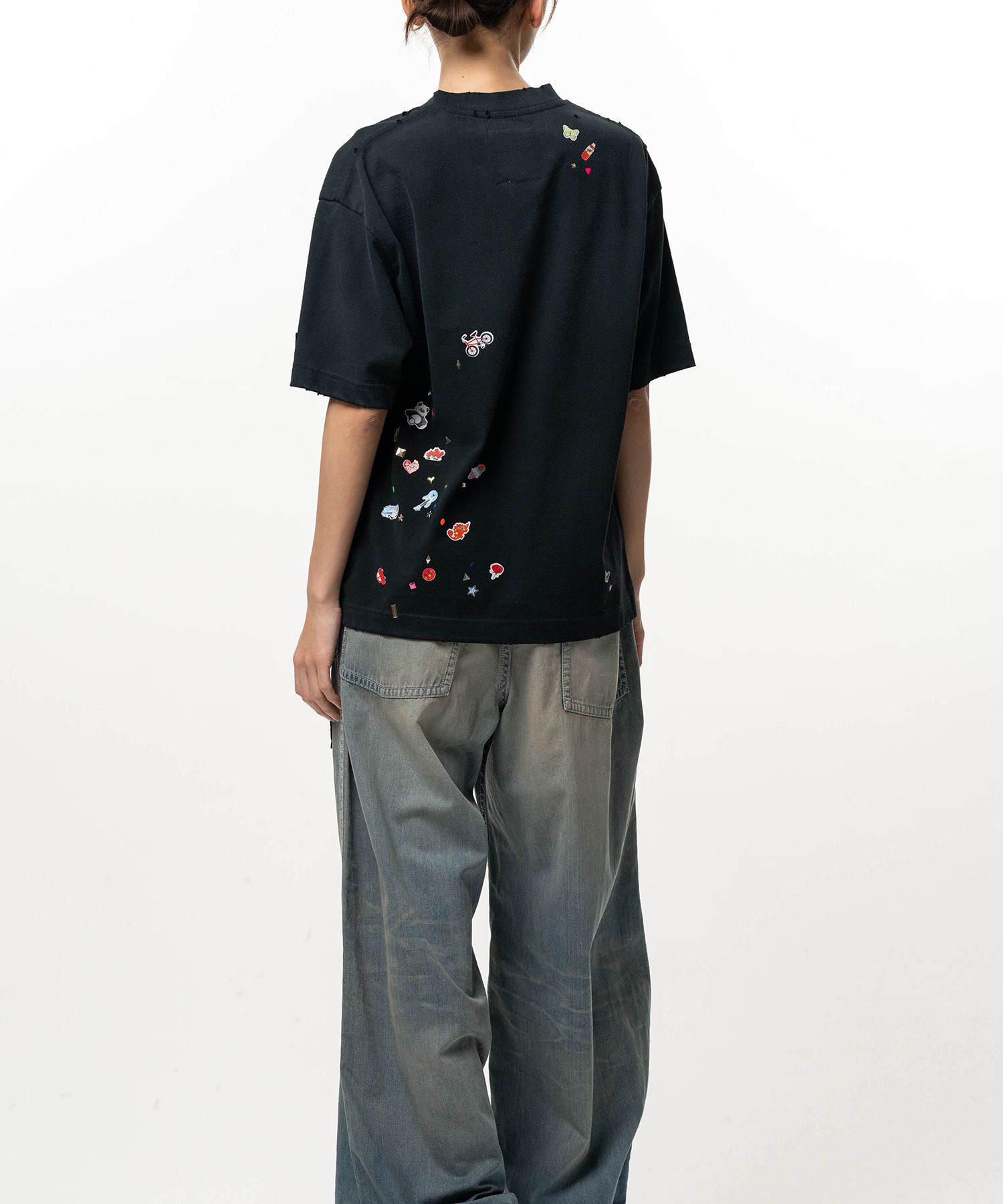 Kids Sticker Printed T-shirt
