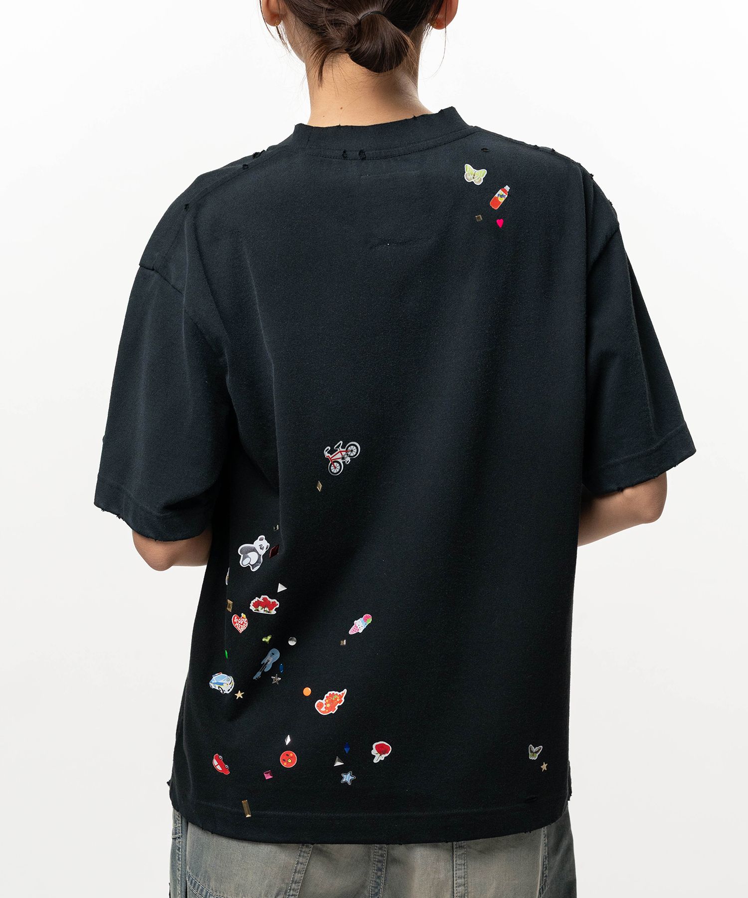 Kids Sticker Printed T-shirt