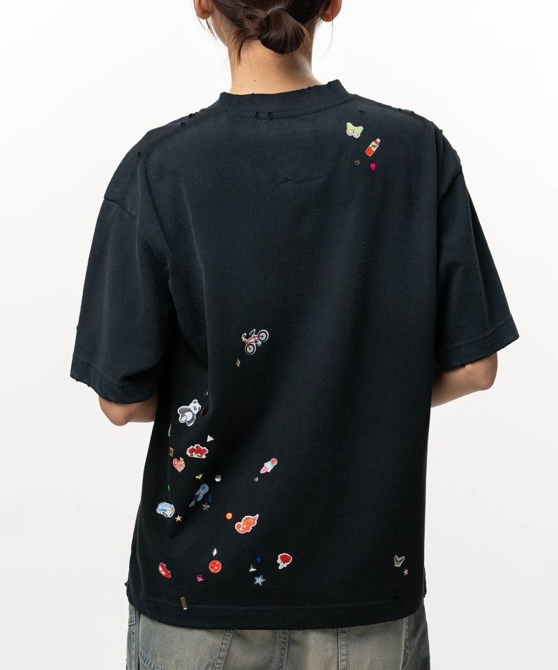 Kids Sticker Printed T-shirt