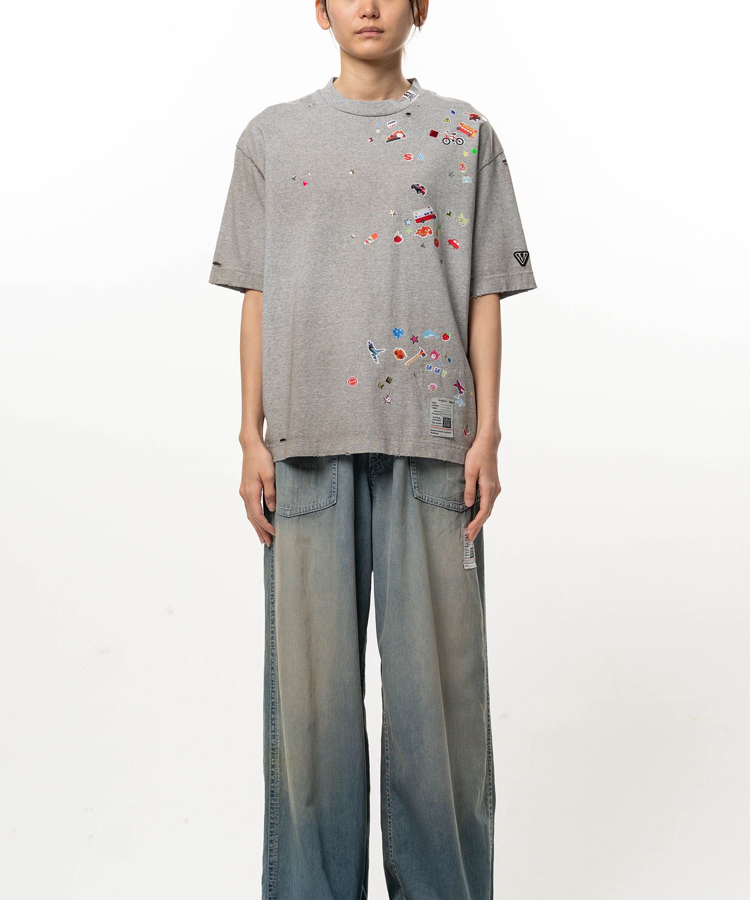 Kids Sticker Printed T-shirt