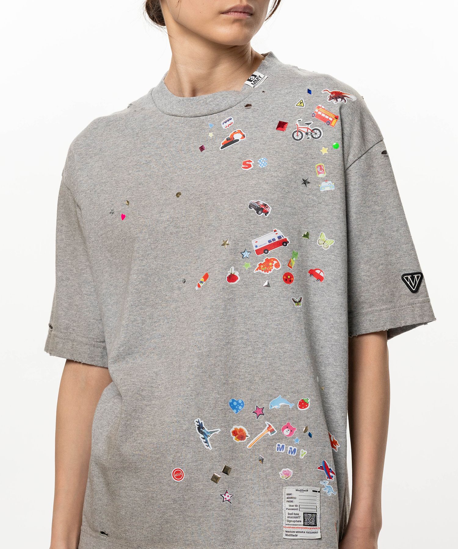 Kids Sticker Printed T-shirt