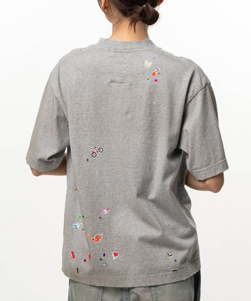 Kids Sticker Printed T-shirt