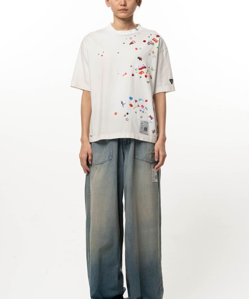 Kids Sticker Printed T-shirt