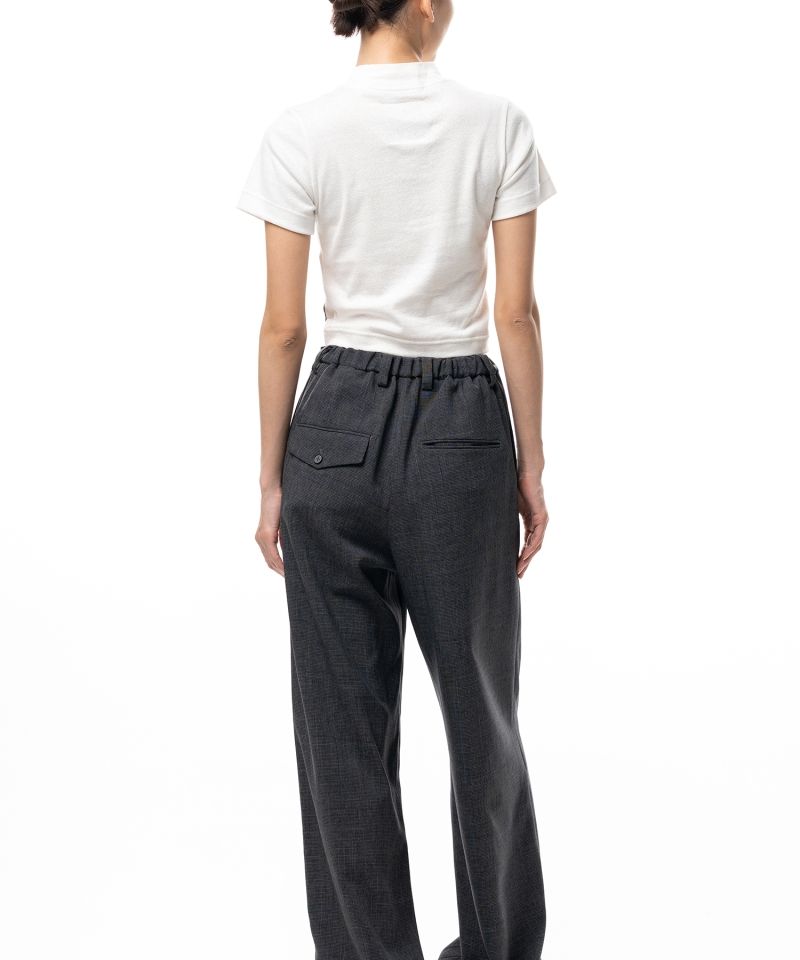 Mock Neck Cropped Short Sleeve T-shirt