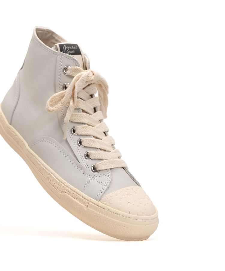 PAST Sole Leather High-top Sneaker