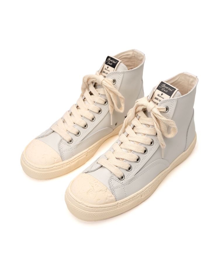 PAST Sole Leather High-top Sneaker