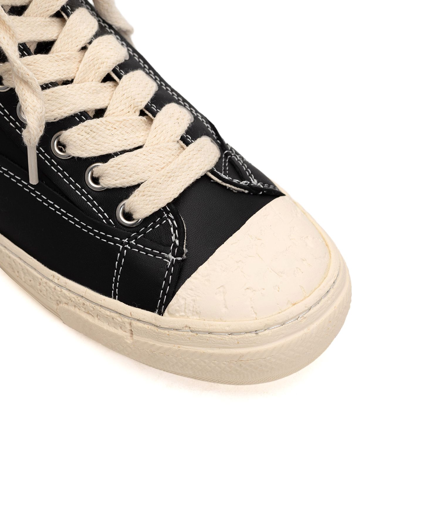 PAST Sole Leather High-top Sneaker